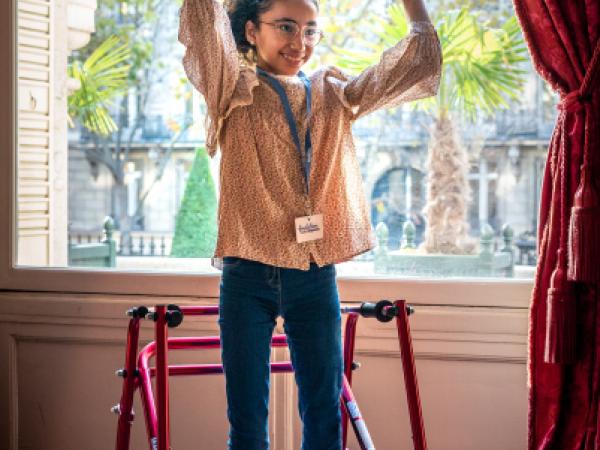 Enfants qui participent au parcours dansé